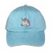 UNICORN Washed Dad Hat Embroidered Unicorn Emoji Cap Hats  Many Colors  eb-13575612